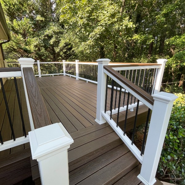 Exterior decking and outdoor living project by 4D Construction